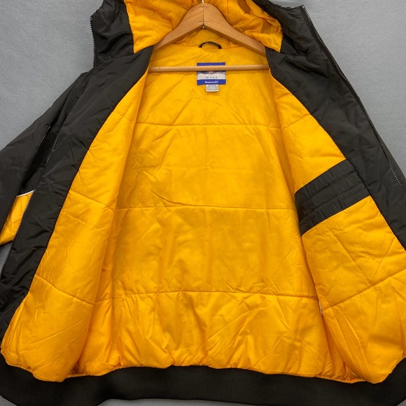 Pittsburgh Steelers On Field Jacket Men's Medium Gray Reebok Coat - Picture 4 of 11